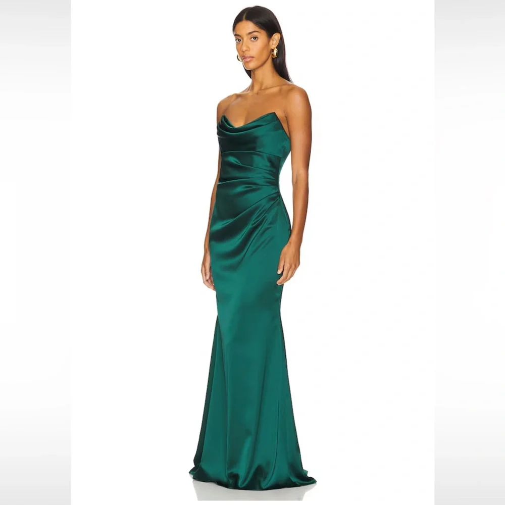 NWT Katie May Taylor Long Gown in Rainforest Green (XS) - Picture 2 of 11